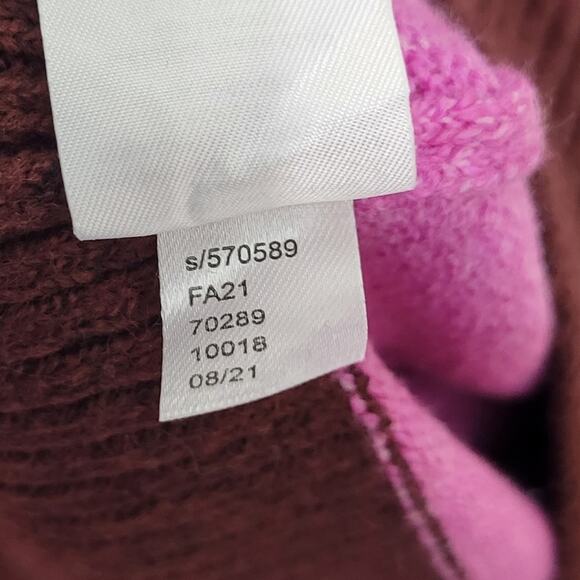 LOFT Striped Oversized Sweater Dress Large Fall - Picture 5 of 7